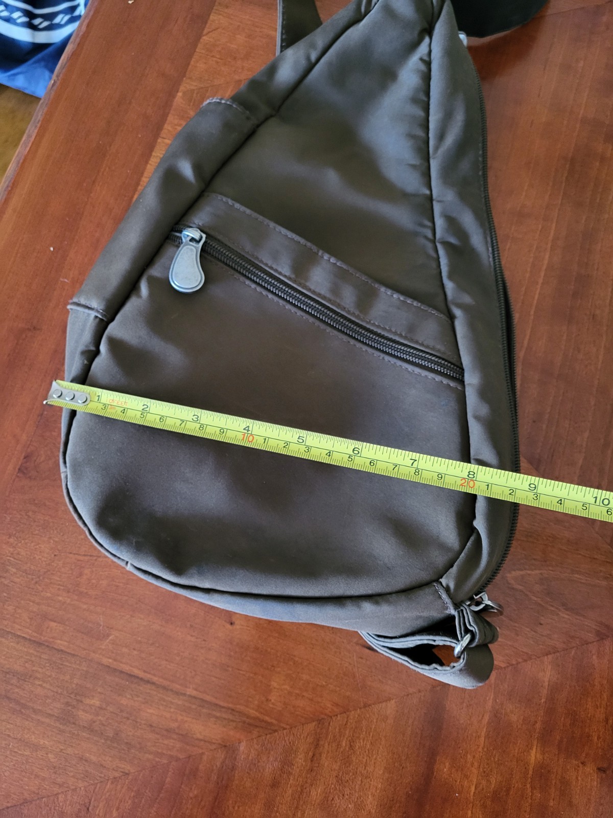 AmeriBag Healthy Back Bag Sling Shoulder Bag Adj Strap Nylon Exterior 14″