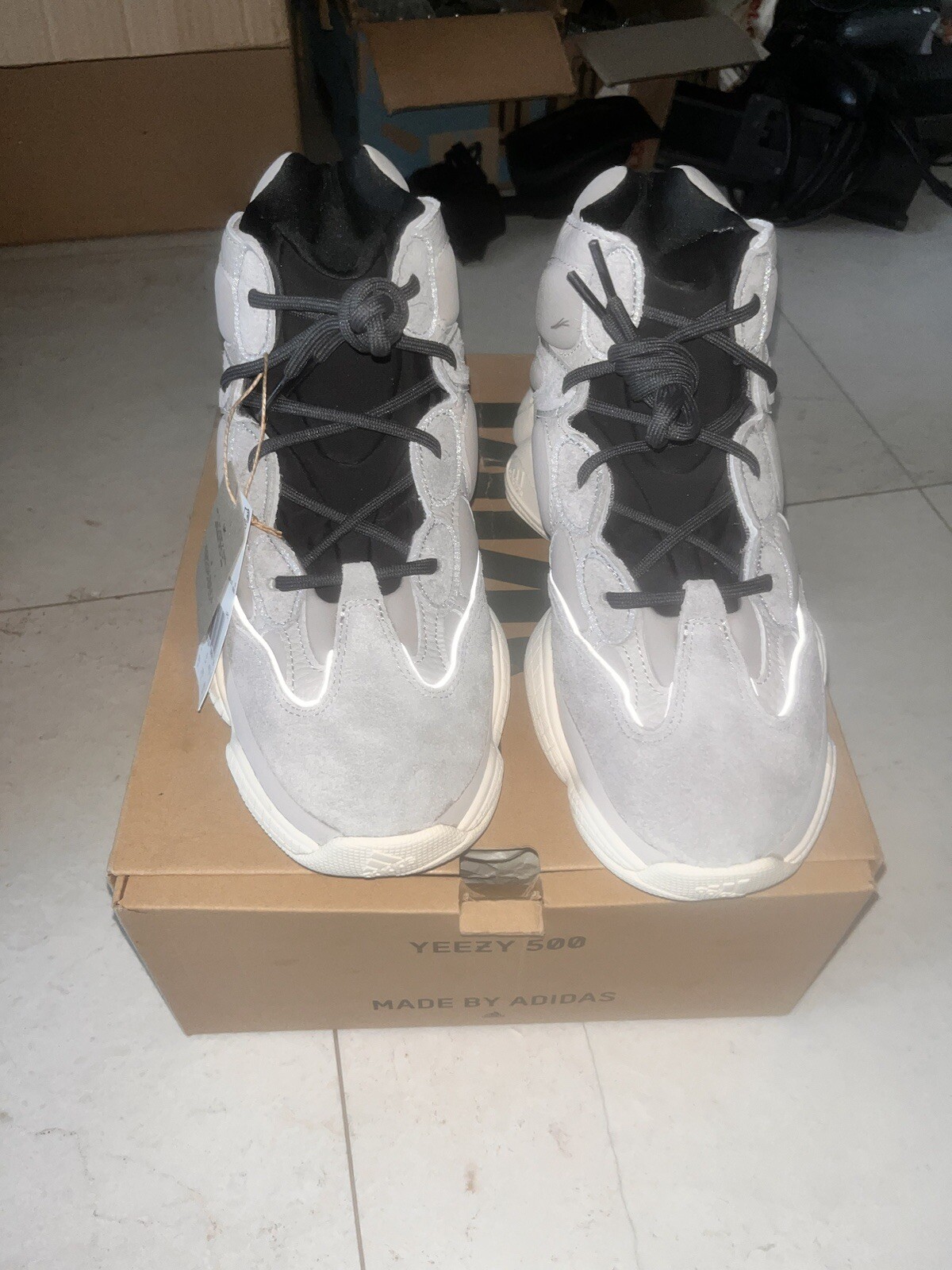 Size 9.5 – adidas Yeezy 500 High Mist Stone