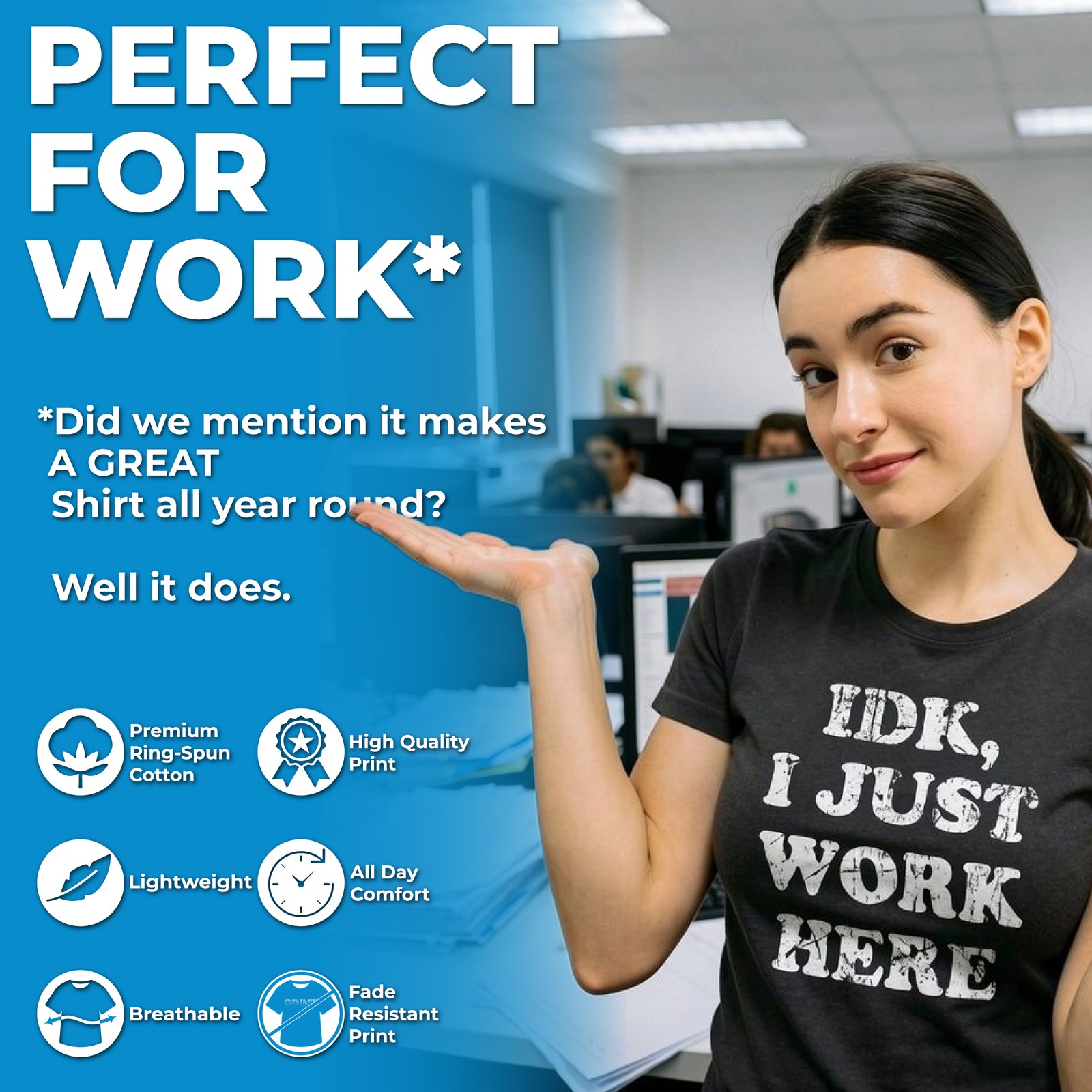 Womens Here We Go Again I Mean Good Morning T Shirt Funny Sarcastic