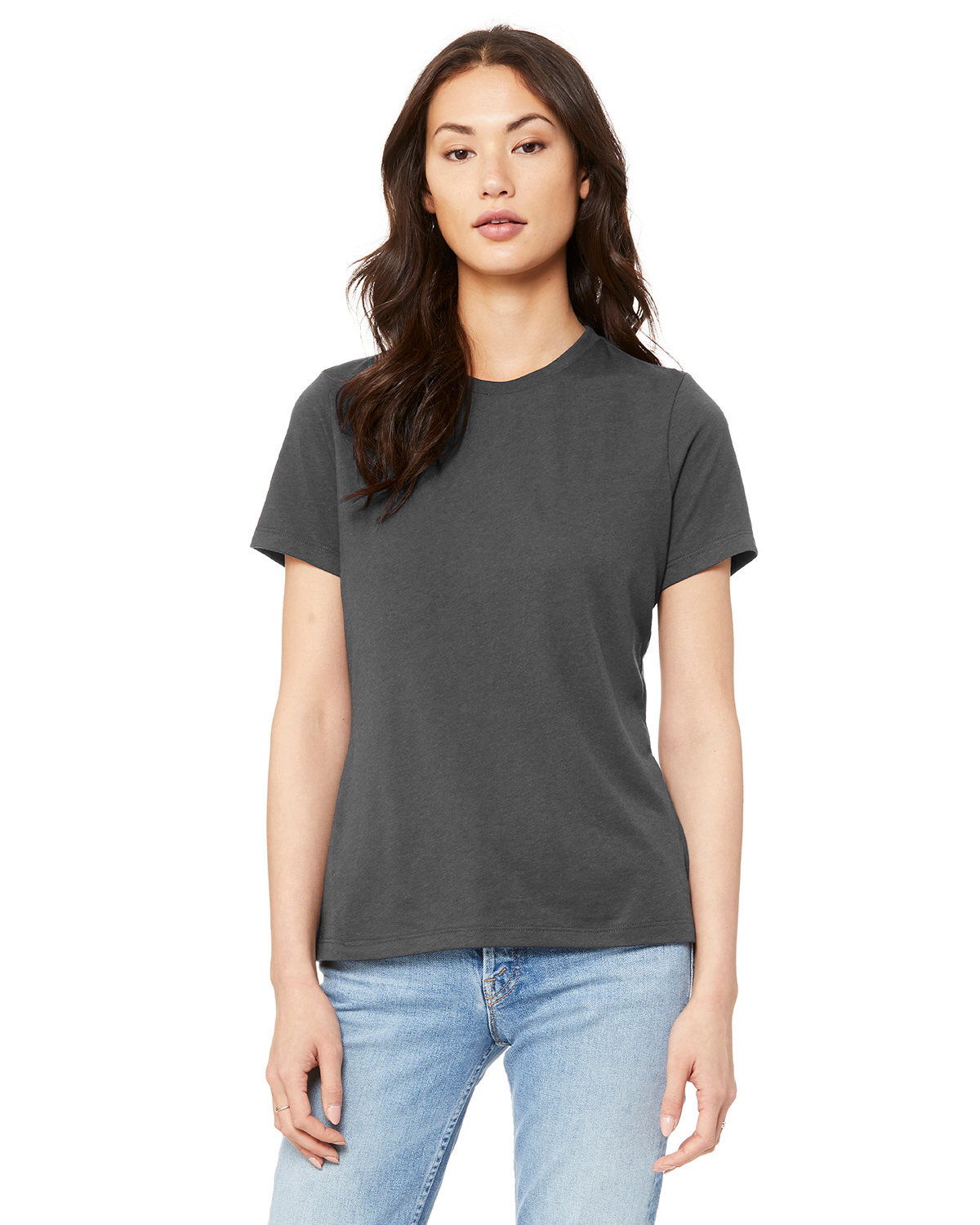 2 Pack Of Bella + Canvas B6400 Ladies Relaxed Jersey Short Sleeve T-Shirt