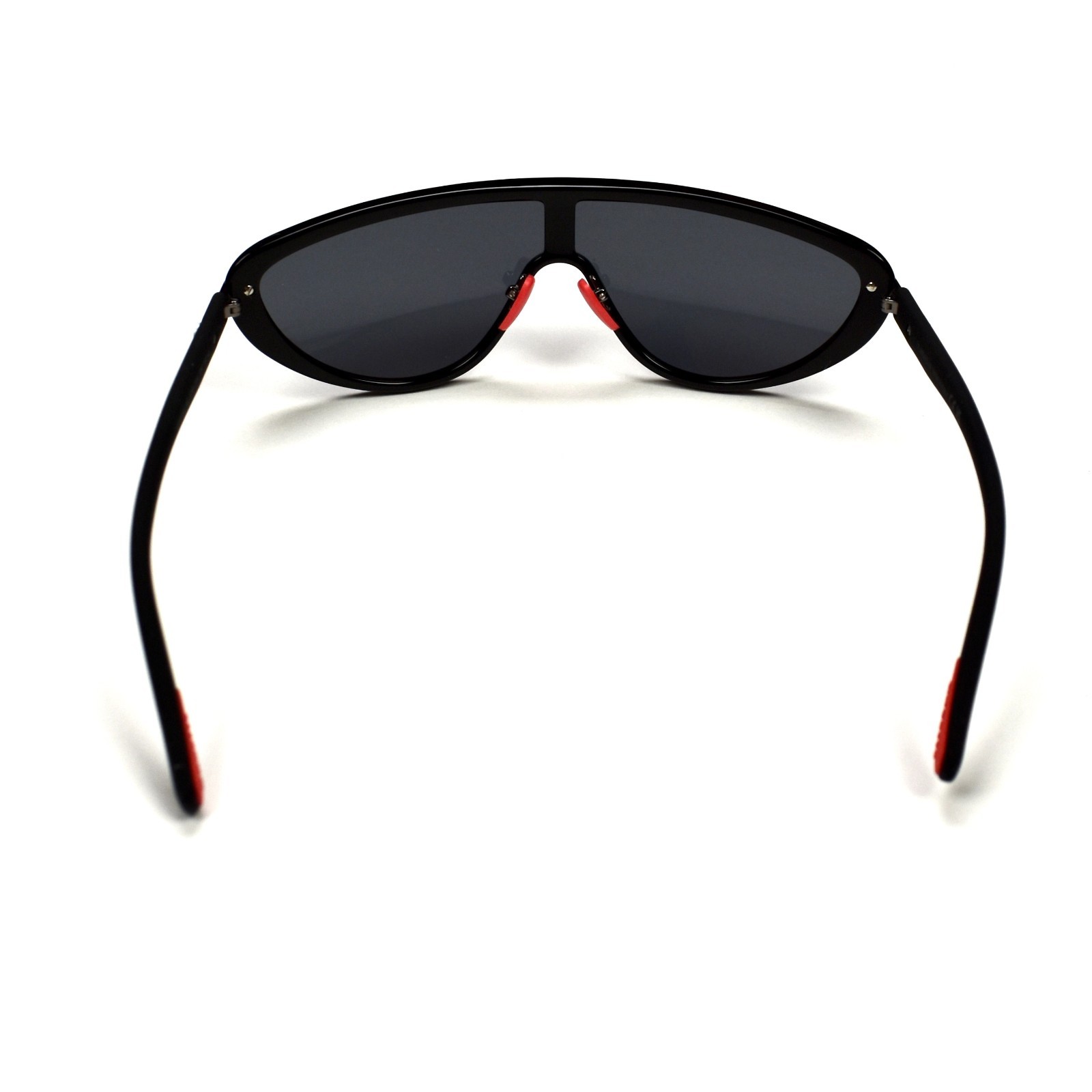 NWT $410 Moncler Vitesse Shield Sunglasses Men’s Black Gray Lens Sport AUTHENTIC