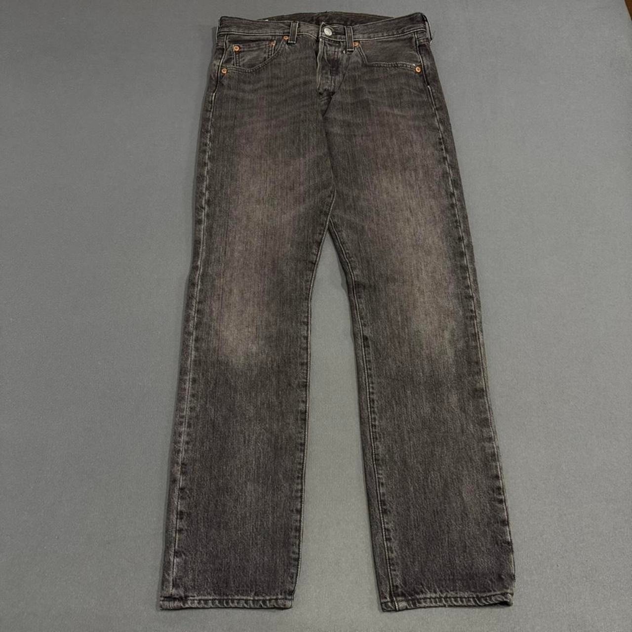 Levi’s 501 Black Wash Straight Leg Jeans Sz 29×32