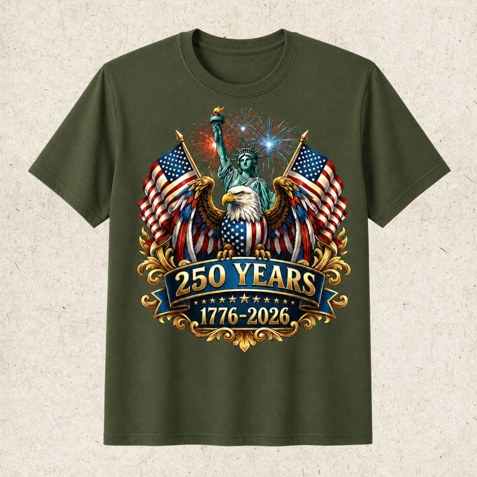 250th Anniversary USA 250 Year America Patriotic 4th of July T-Shirt