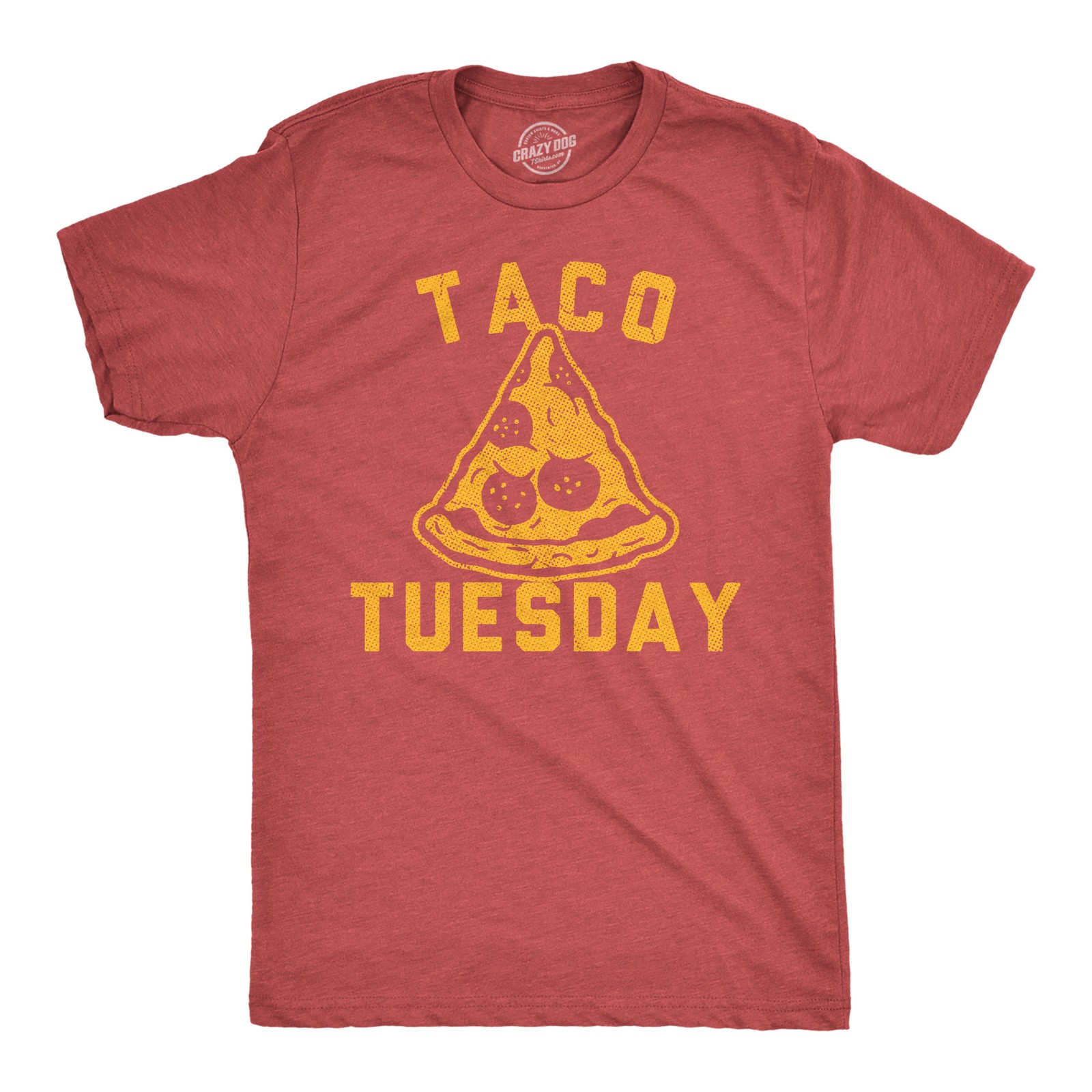 Mens Funny T Shirts Taco Tuesday Pizza Sarcastic Food Graphic Novelty Tee for