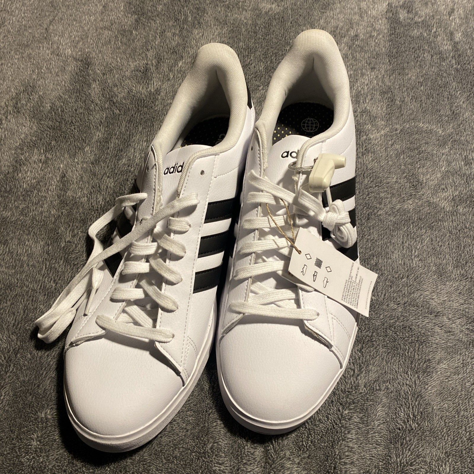 Adidas Men’s Grand Court 2.0 ‘White Black’ Shoes GW9195