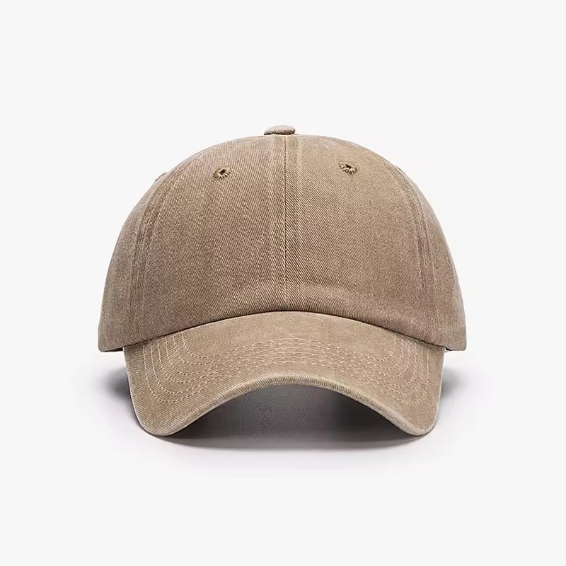 Dyed Cotton Washed Solid Plain Polo Style Baseball Ball Cap Hat Dad