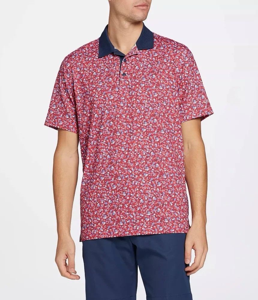 Walter Hagen Perfect 11 Mens Liberty Red Polo Golf Shirt Size S (NWT-MSRP$75)