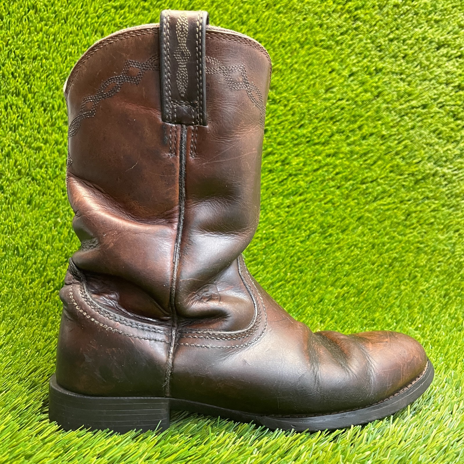 Ariat Heritage Roper Womens Size 7.5C Brown Classic Outdoor Leather Western Boot