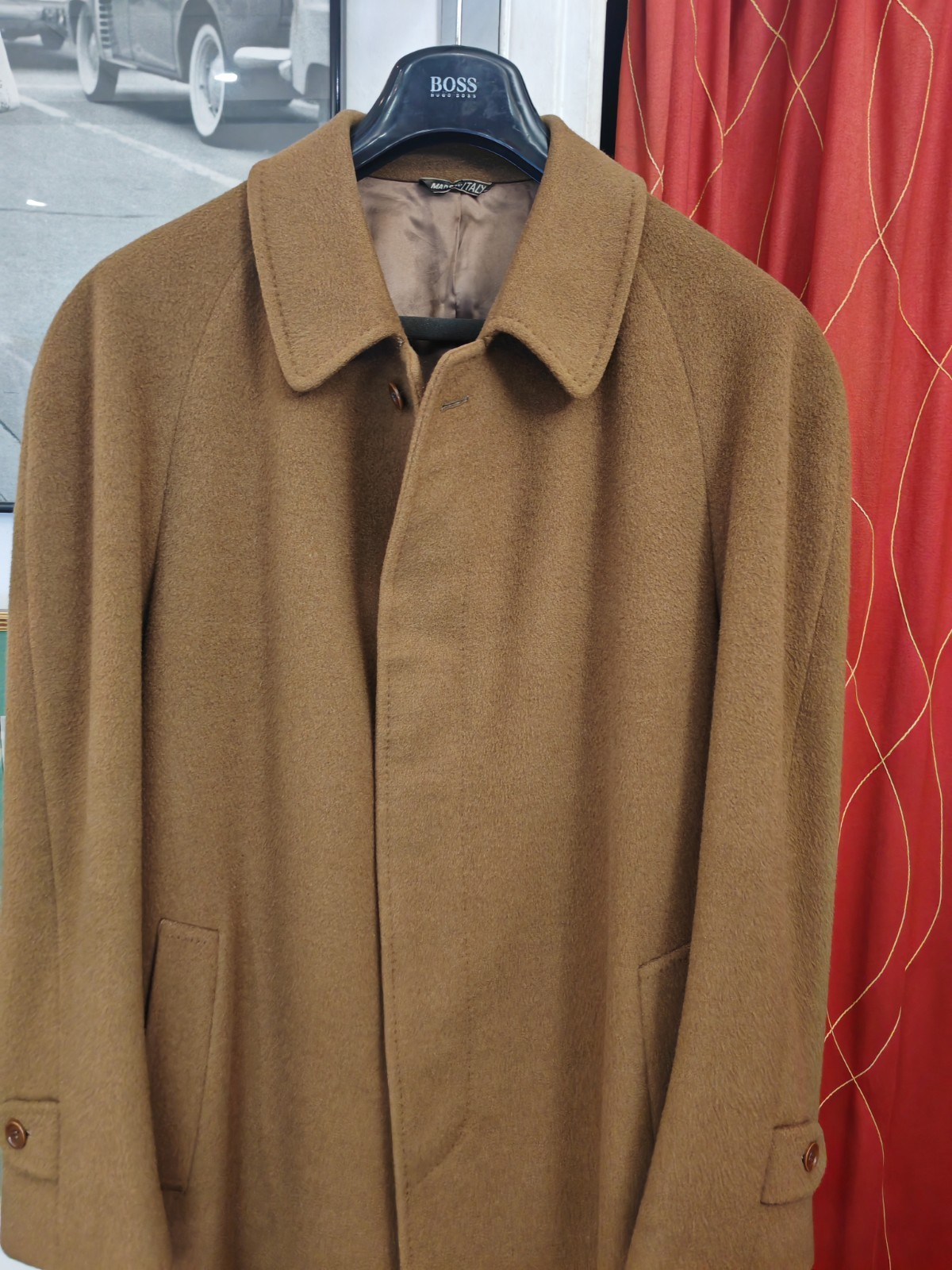 CANALI 1000€ Men’s Coat 100% Virgin Wool Size EU 52 ( XL ) Made In Italy