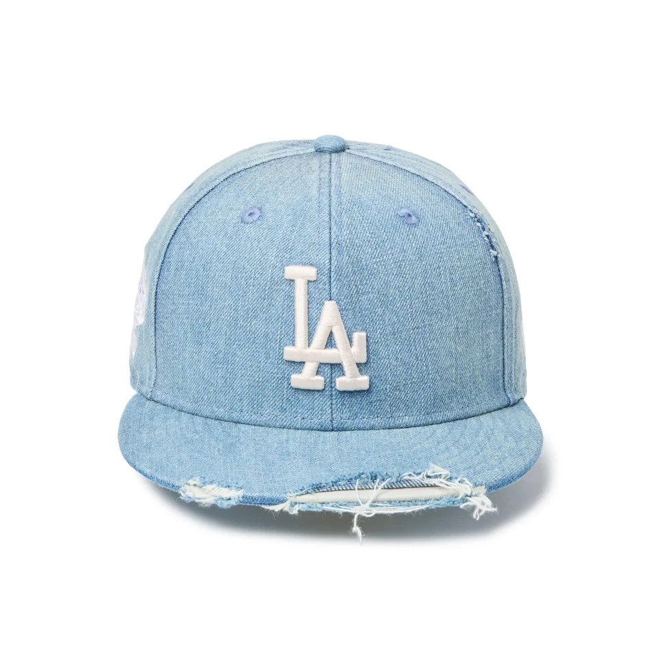 New Era 59FIFTY Distressed Denim Cap MLB LA Los Angeles Dodgers 14745174 Japan