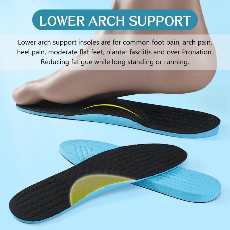 Supination Correction Insoles for Men & Women, Plantar Fasciitis Orthotic Ins