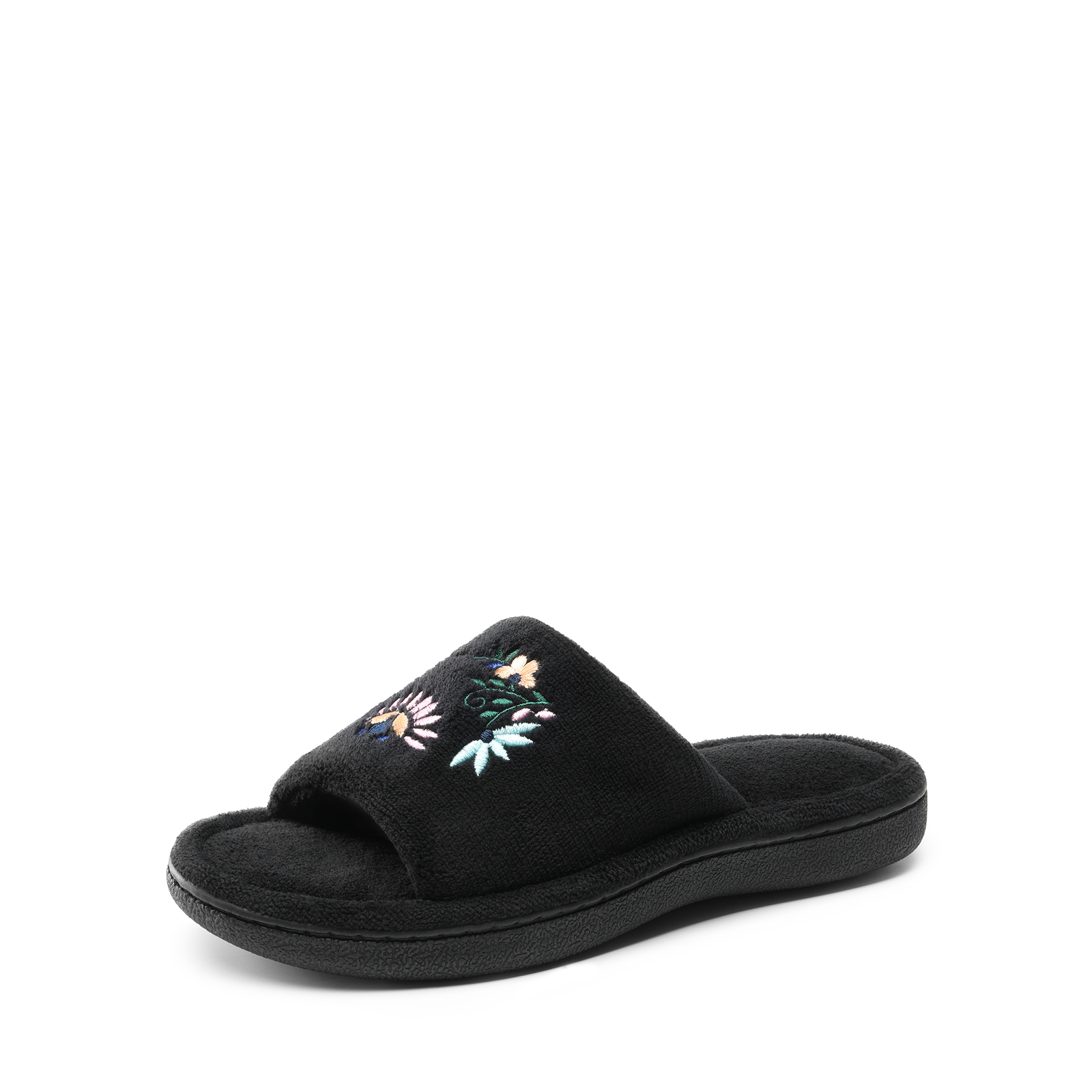 Women Memory Foam Slippers Open Toe Lightweight Comfort Slip On House Slippers