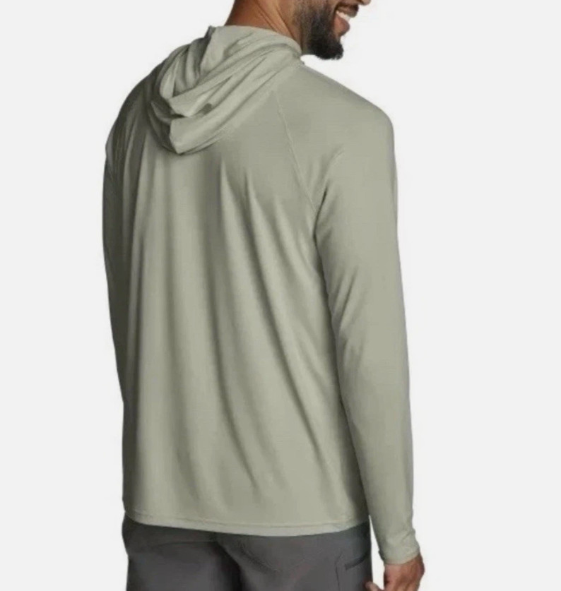 Eddie Bauer Men’s Performance Solarfoil Hoodie UPF 50+ Green Size XL