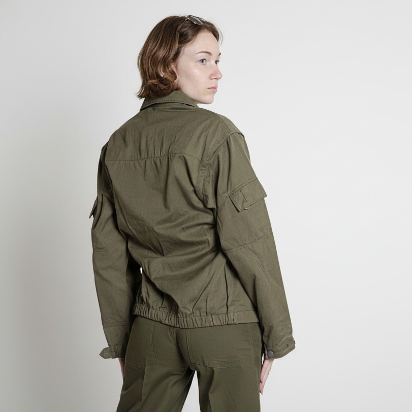 Vintage East German Kampfgruppen Jacket (Rifle patch) / Olive Drab/ Ger. 44-52