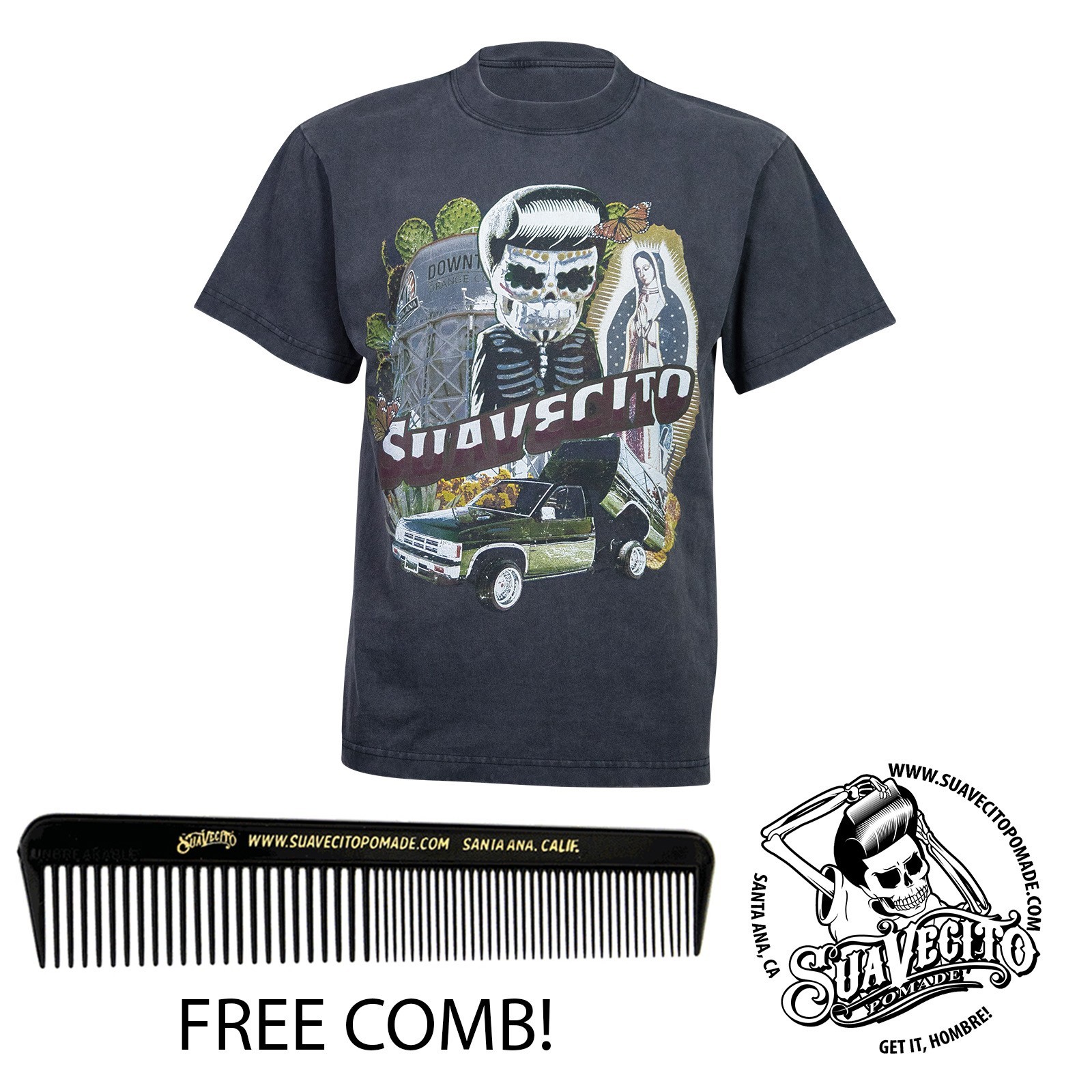 Men’s Suavecito Pomade Amber Skies Tee Shirt (S, M, L, XL, 2XL, 3XL, 4XL, 5XL)