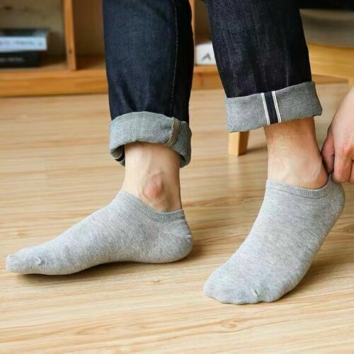 Lot 1-12 Pairs Mens Womens Ankle Socks Sport Cotton Crew Socks Low Cut Invisible
