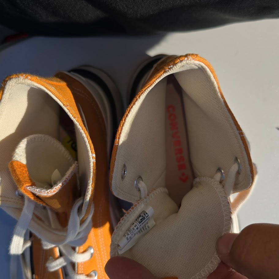 Converse Run Star Legacy CX Platform Shoes Womens 9 Mens 7.5 Orange Amber A00853