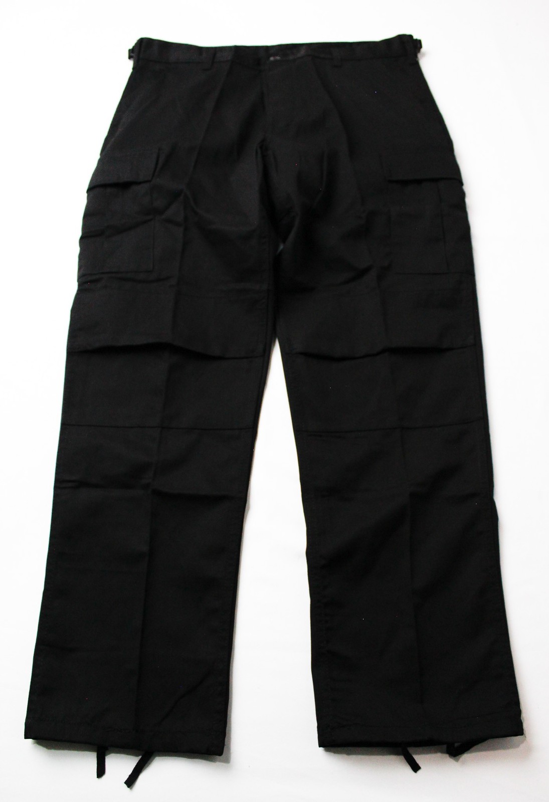 Rothco Men’s Solid Cargo Pocket Durable Tactical Pants EJ3 Black Large NWT