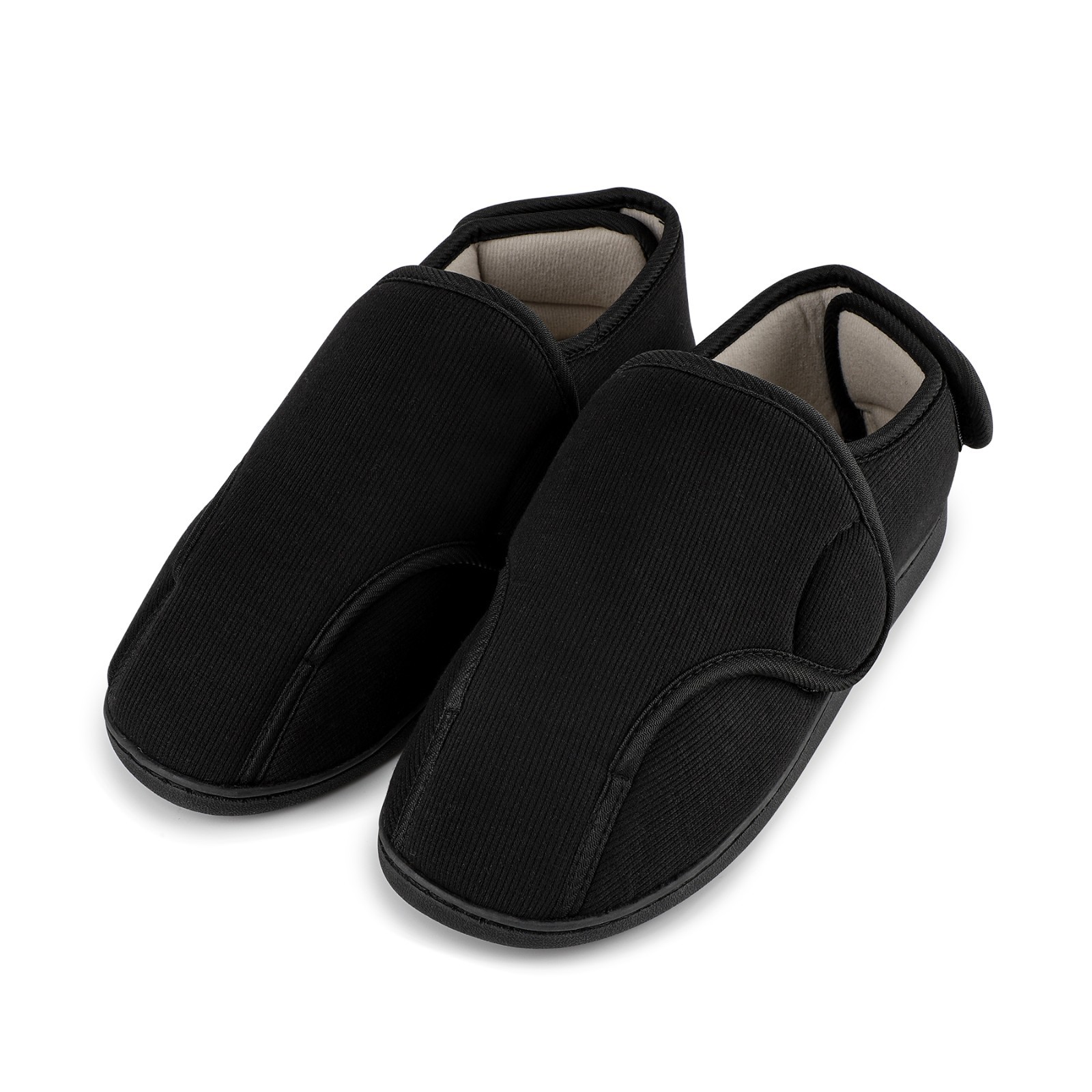 TIESTRA Men’s and Women’s Comfort Arthritis Edema Shoes Adjustable Slippers