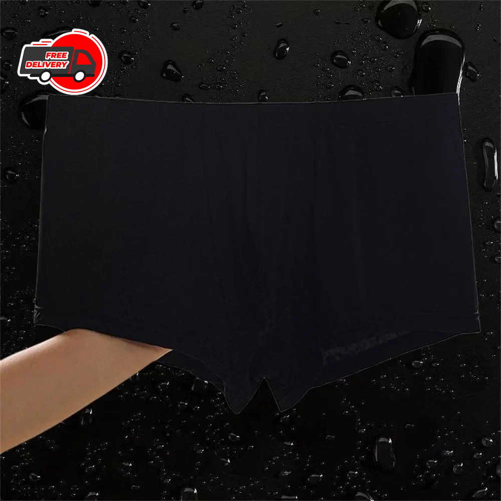 Ultra Thin Ice Silk Boxers Underwear Men Semi-transparent Seamless Sexy Male…