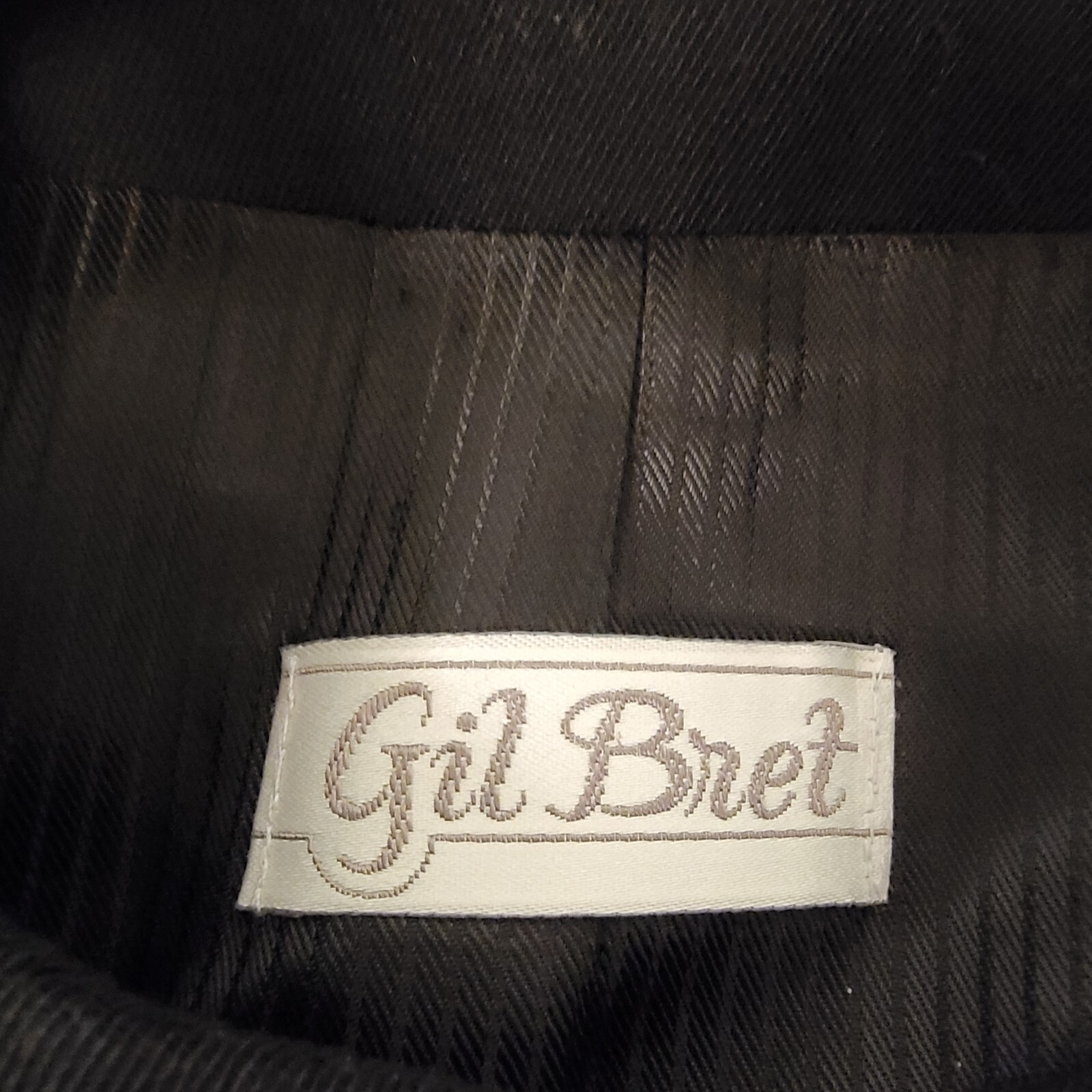 Vintage Gil Bret Blazer Single Breasted Jacket Black W/ Red Buttons Pockets Sz 8