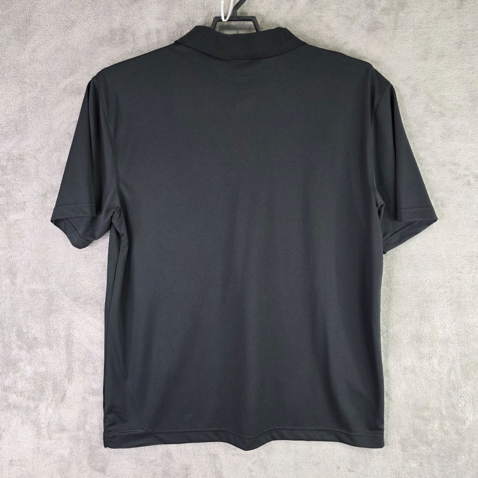 Mens Cintas Black Polo Shirt Short Sleeve 100% Polyester Classic Fit Size XL