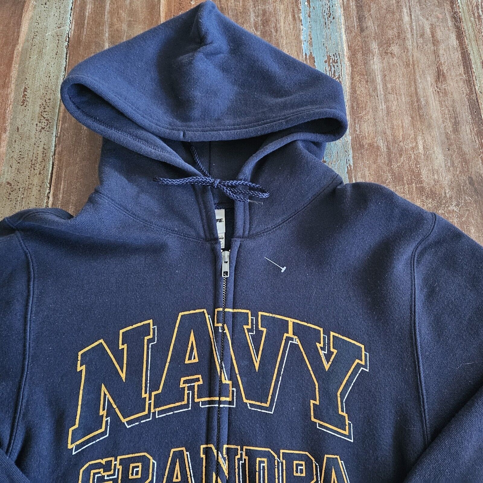 Navy Grandpa Any Occasion Gift Men’s Sweatshirt Hoodie Size Small In Navy Blue