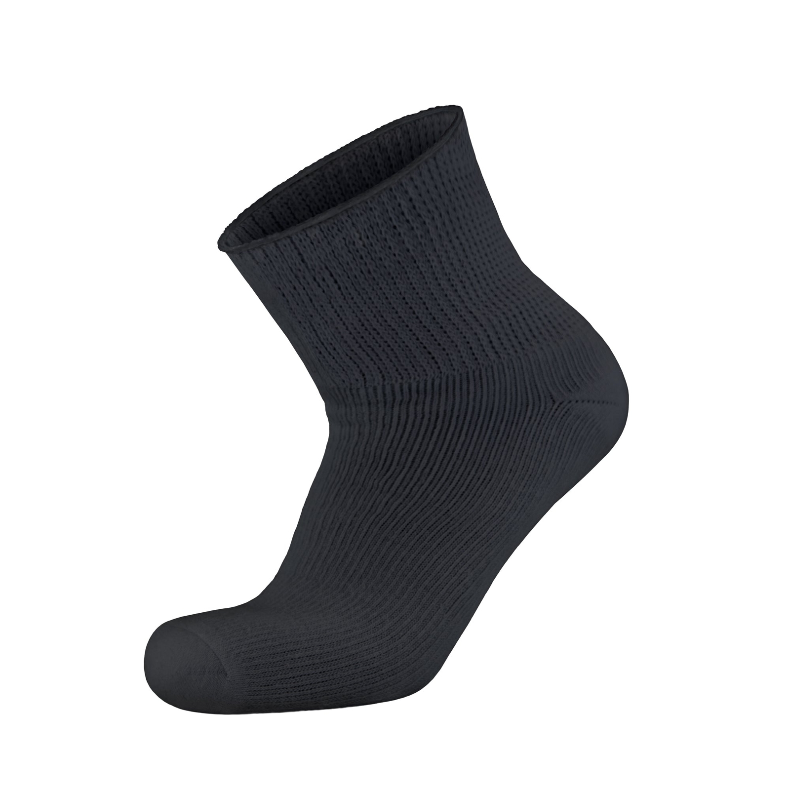 4 pairs Extra Wide Cotton Diabetic Quarter/Over-the-Ankle Health Socks (10-16)