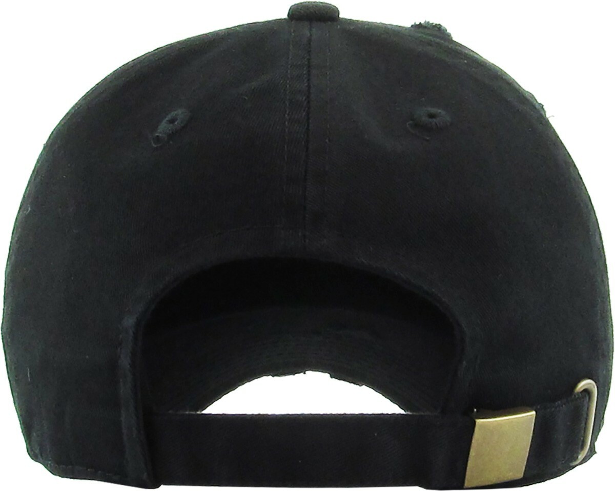Solid Distressed Vintage Cotton Polo Style Baseball Ball Cap Hat 100% Cotton NEW