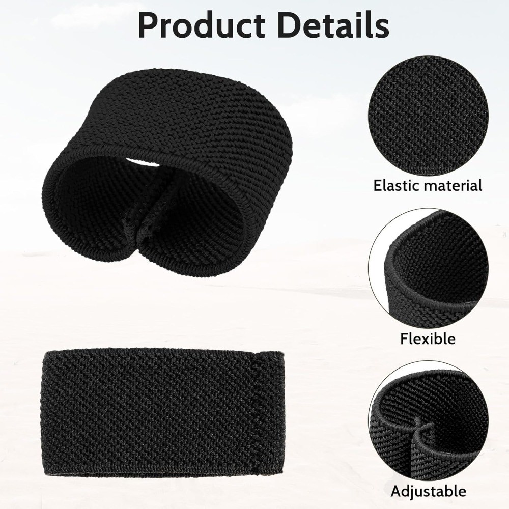 Elastic Belt Keeper Strap 10 Pack Nylon Canvas Web Belt Loop Keeper for 1.5 Inch