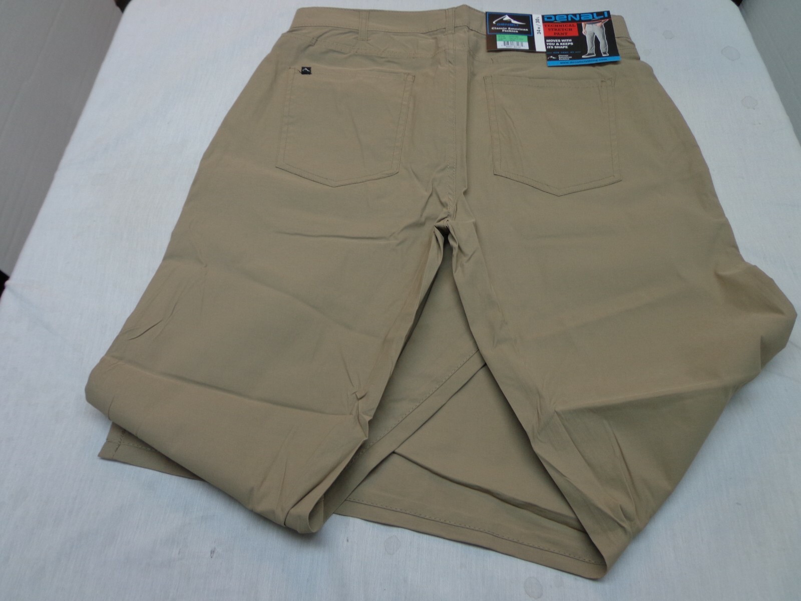 DENALI Delta Khaki Technical Stretch Pants NWT 34/30 MSRP $54