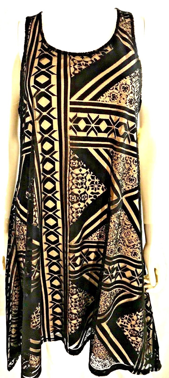 One Word Shift Dress NEW Silky Black Semi Sheer Fully Lined Any Occasion NWT M