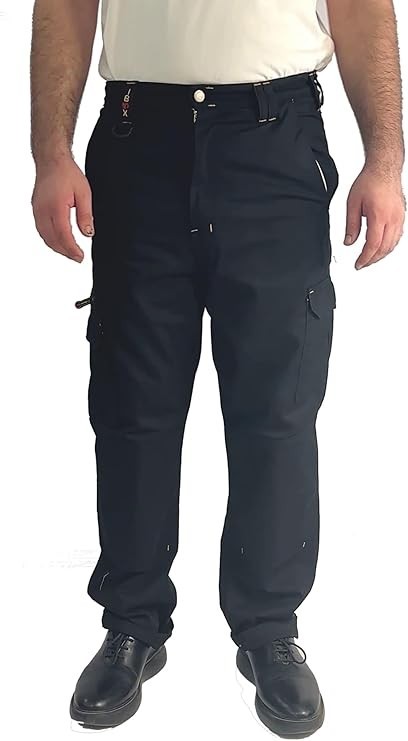 Mens Cargo Combat Work Trousers Work Pants WITH Knee Pad Pockets Size 28 to 42