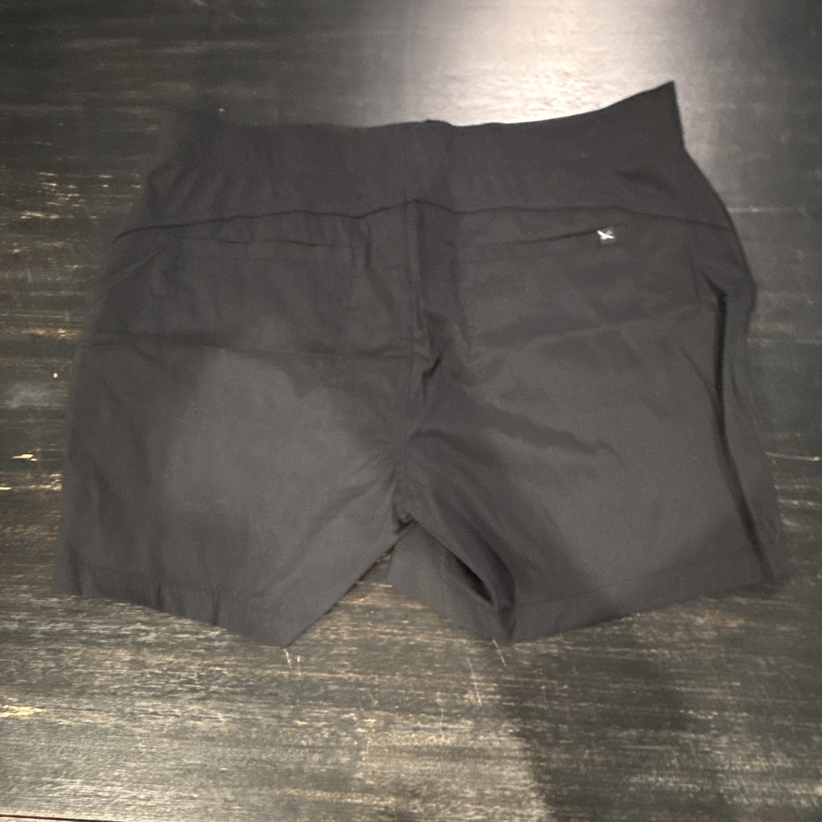 Eddie Bauer Womens Black Cargo Shorts Size 8 Mid Rise 3.5 Inseam Ripstop