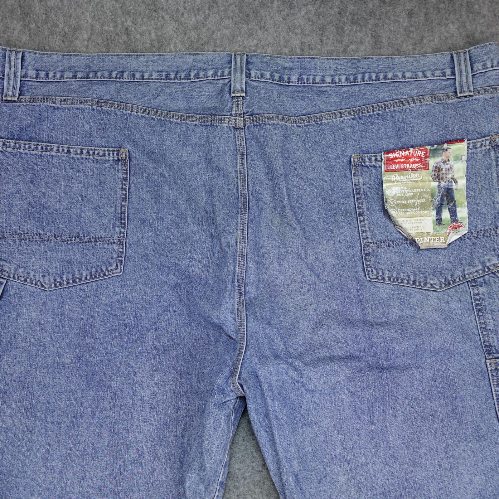Levis Carpenter Jeans Mens 54×30 Blue Denim Pants Loose Fit Baggy Signature Y2K