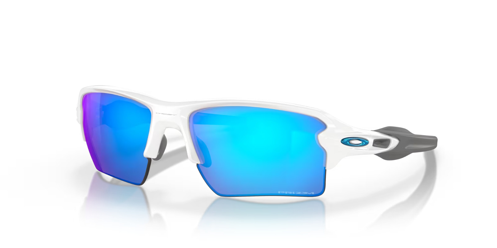 NEW* Oakley FLAK 2.0 XL WHITE Polished w PRIZM Sapphire Sunglass OO9188-94
