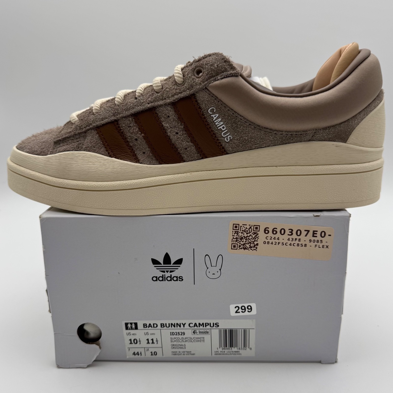 adidas Bad Bunny Campus Chalky Brown ID2529 Men’s Size 10.5 NEW