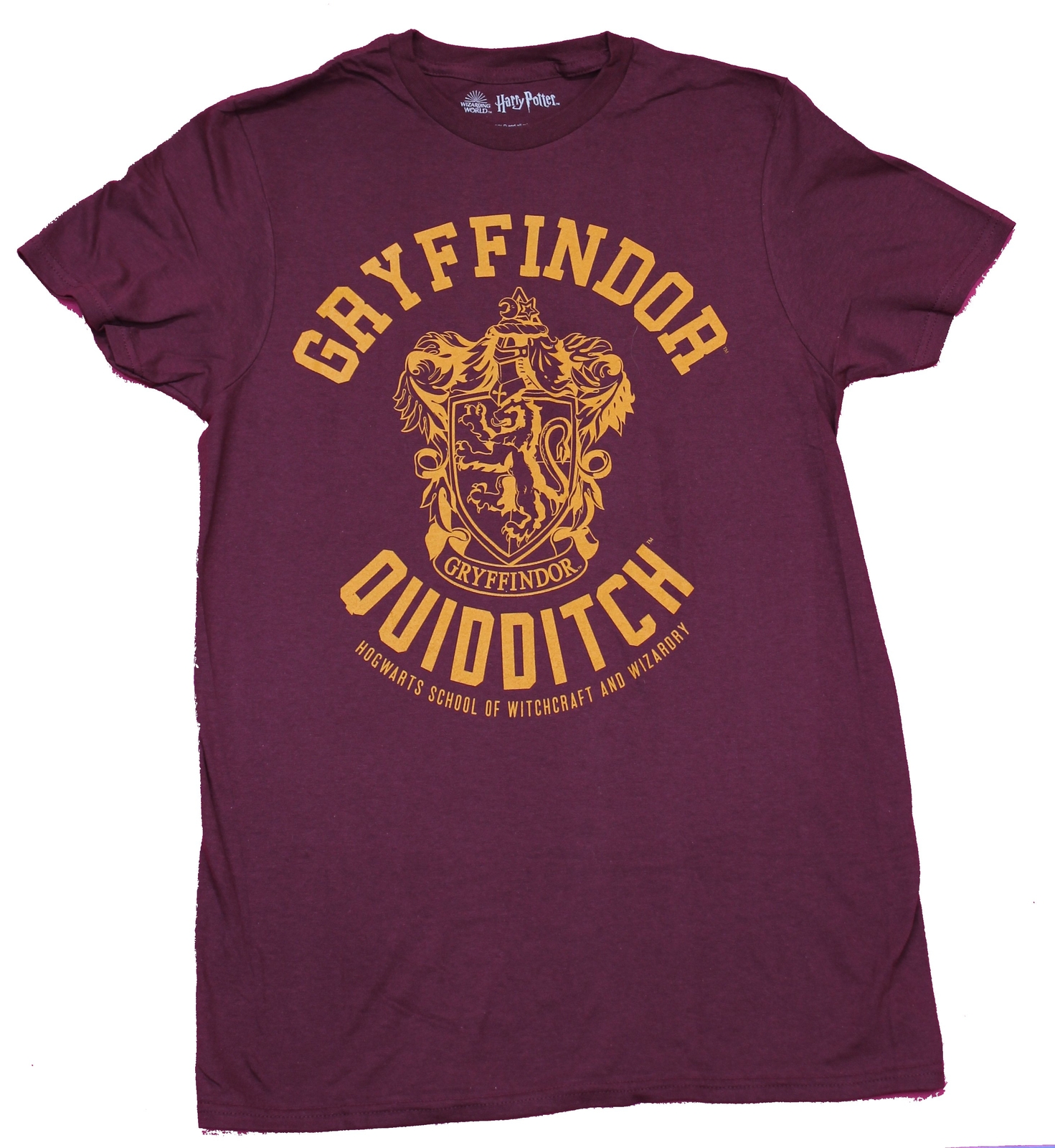 Harry Potter Adult New T-Shirt – Gryffindor Quidditch Crest Logo