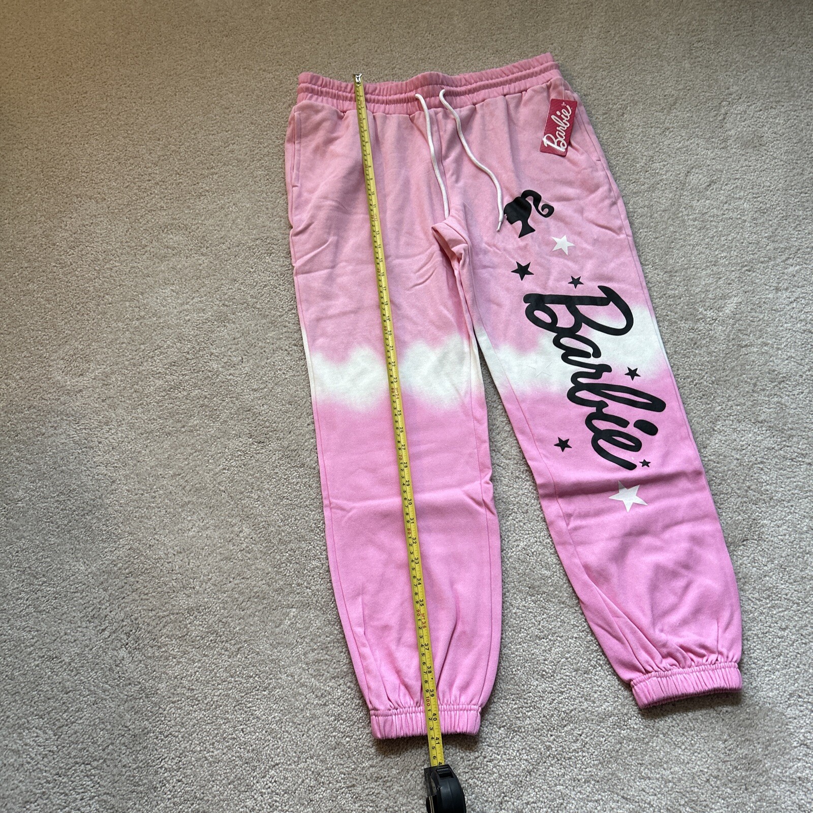 Barbie Sweatpants Joggers Juniors Pink X-Large NEW With Tags XL