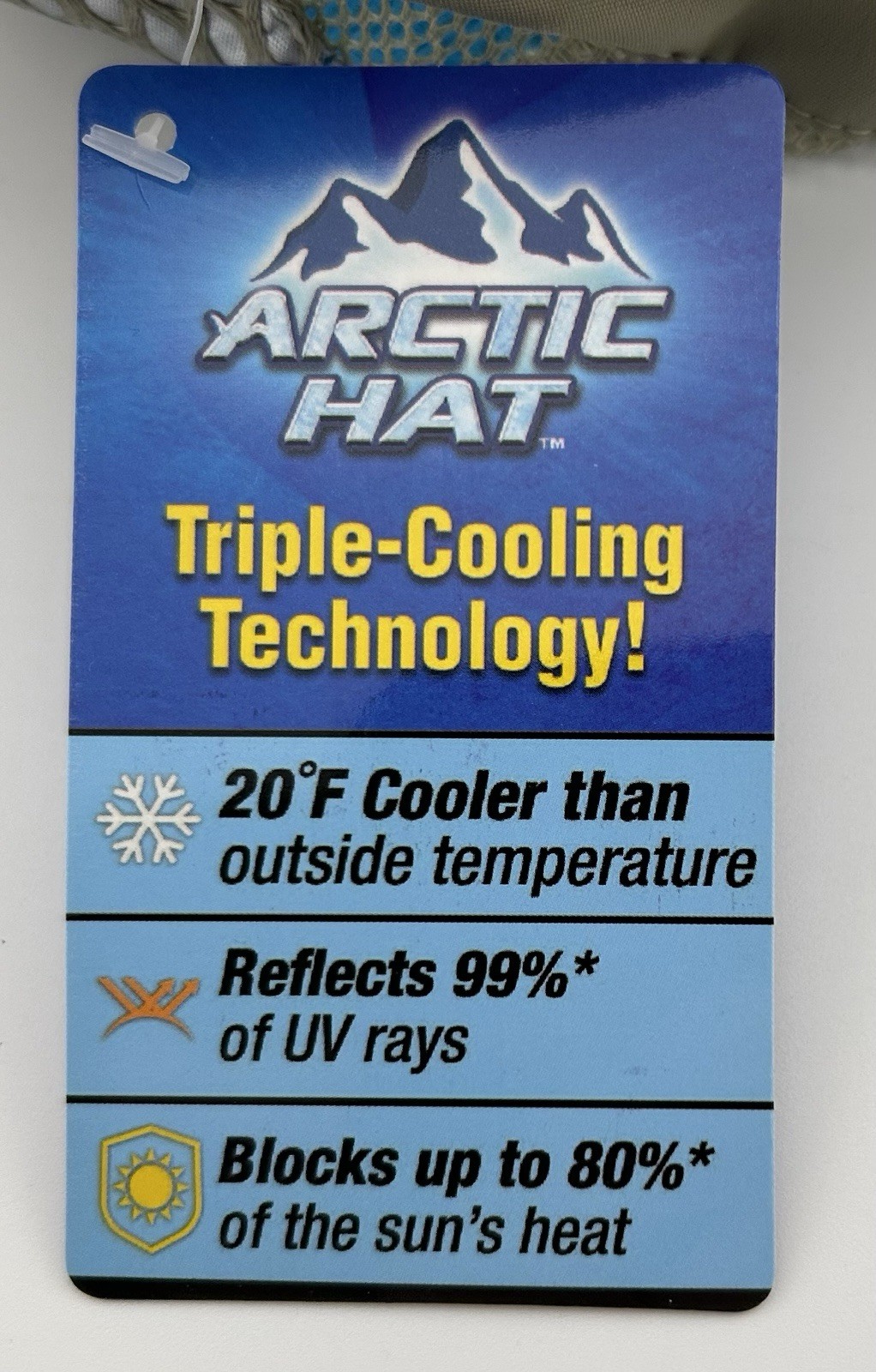 Arctic Hat Evaporative Cooling Hat with UV Protection, As Seen on TV, NWT Unisex