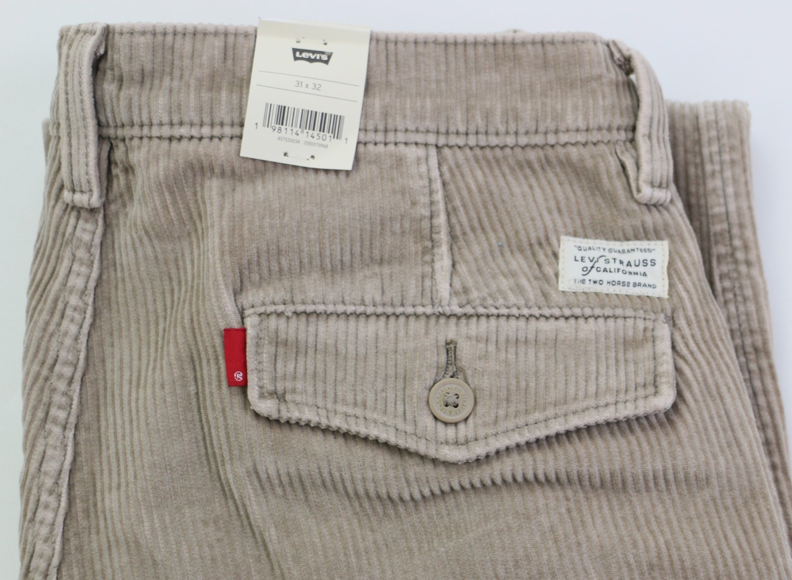 Levi’s Premium XX Chino Authentic Straight Fit Corduroy Pants Men’s Sizes