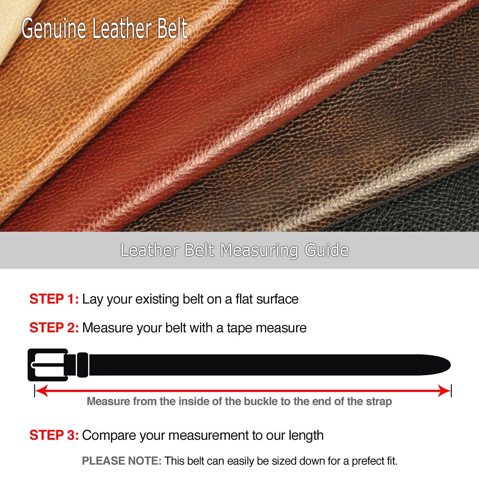 Men’s Belt Leather Ratchet Belts Automatic Buckle 1.37inch Width