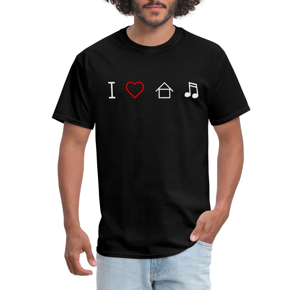 I Love House Music Men’s T-Shirt