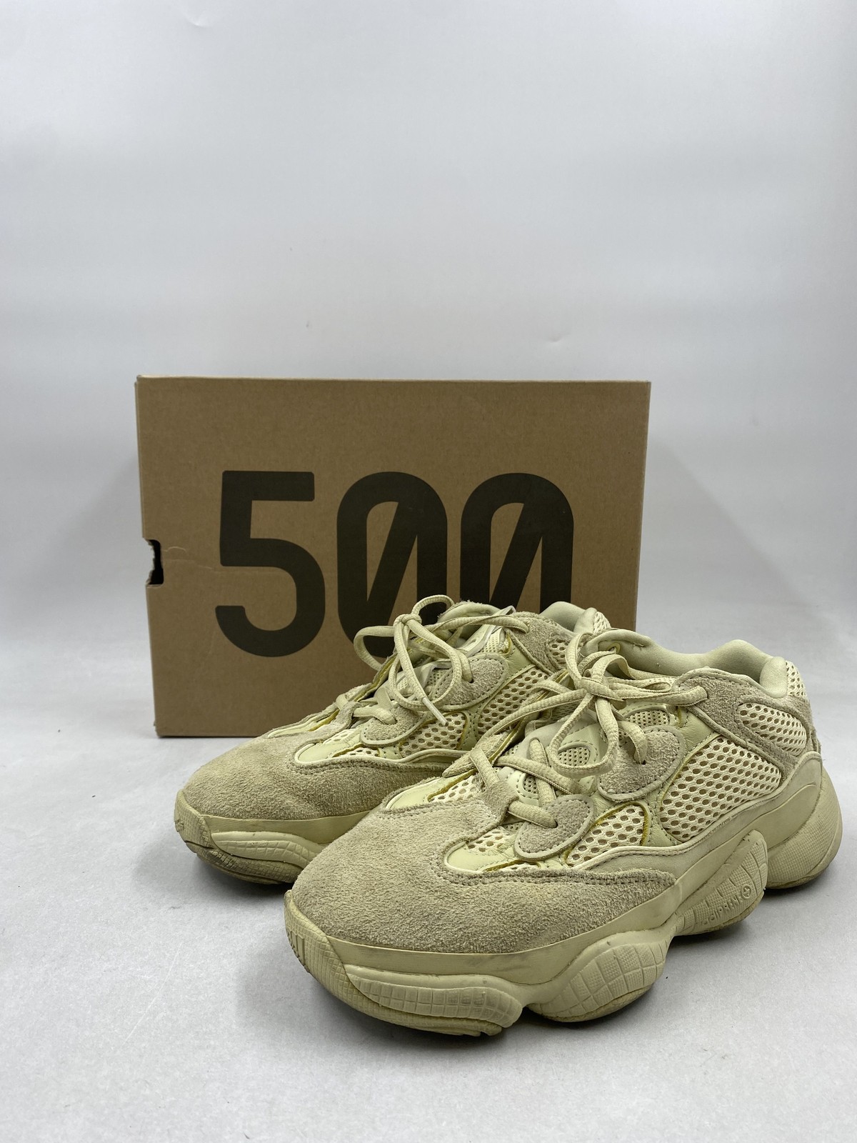 Adidas Yeezy 500 Super Moon Yellow Sneakers Men’s Size 5 COA