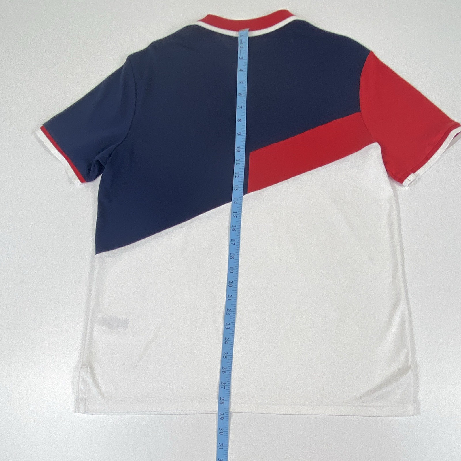 Polo Ralph Lauren Classic Fit Men’s M Navy Red White Colorblock Cotton Polo