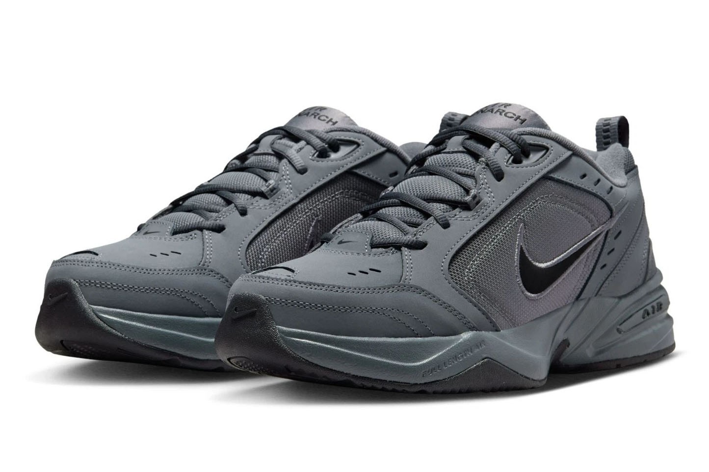 NIKE AIR MONARCH IV 4 EXTRA WIDE 4E EEEE DARK GRAY/BLACK CROSS TRAINER MEN SIZES