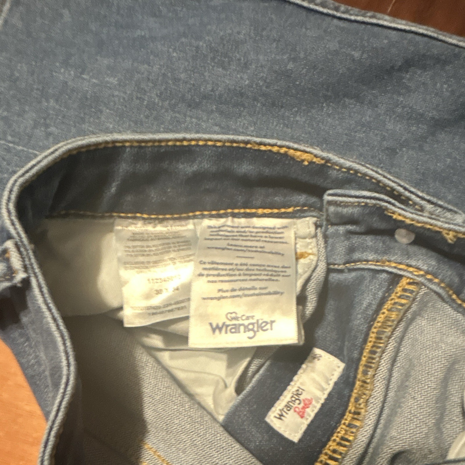Wrangler Cowboy Cut Men’s Blue Denim Straight Leg Regular Fit Jeans
