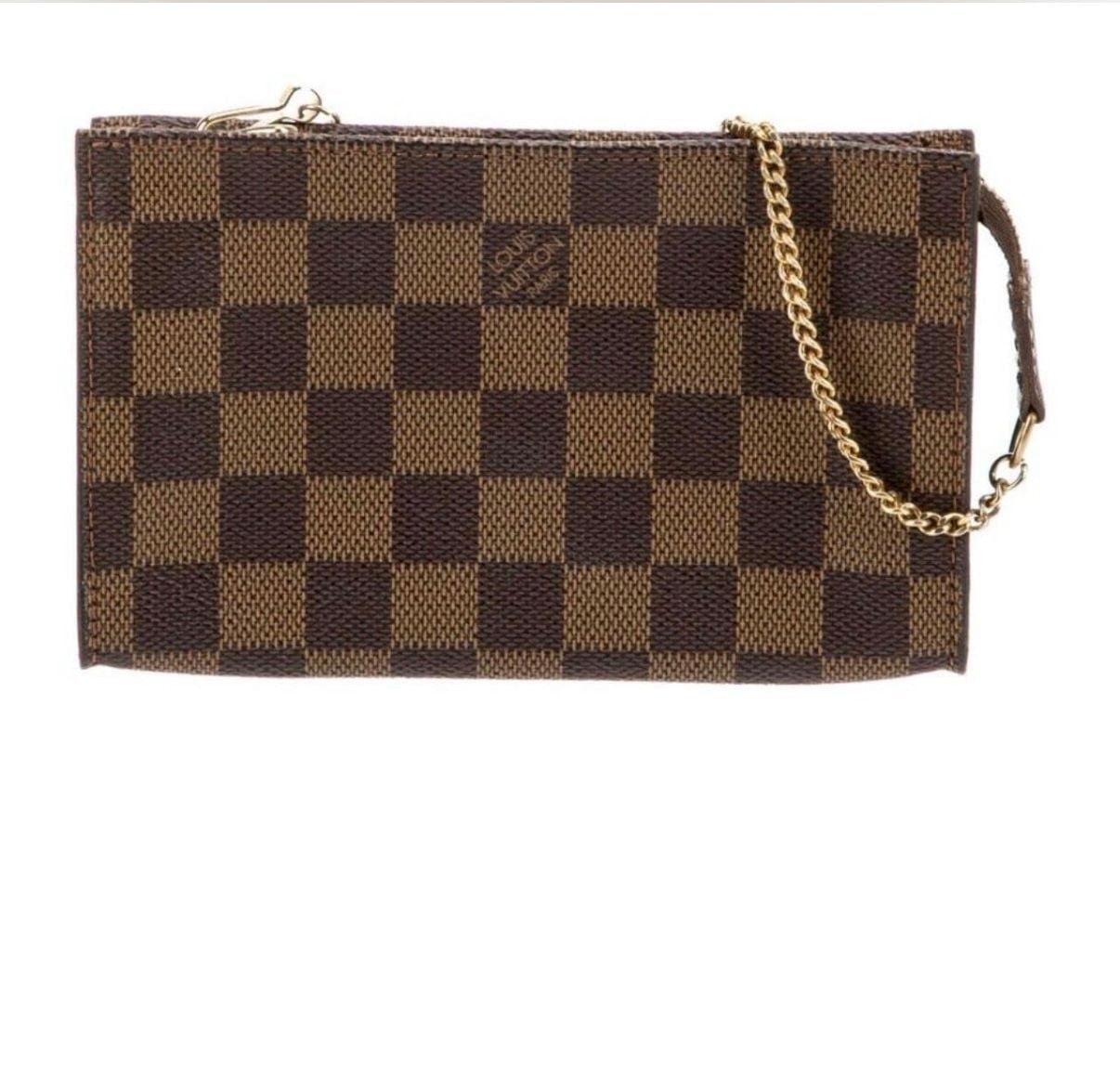 Louis Vuitton Damier Ebene Milla MM Pochette Clutch