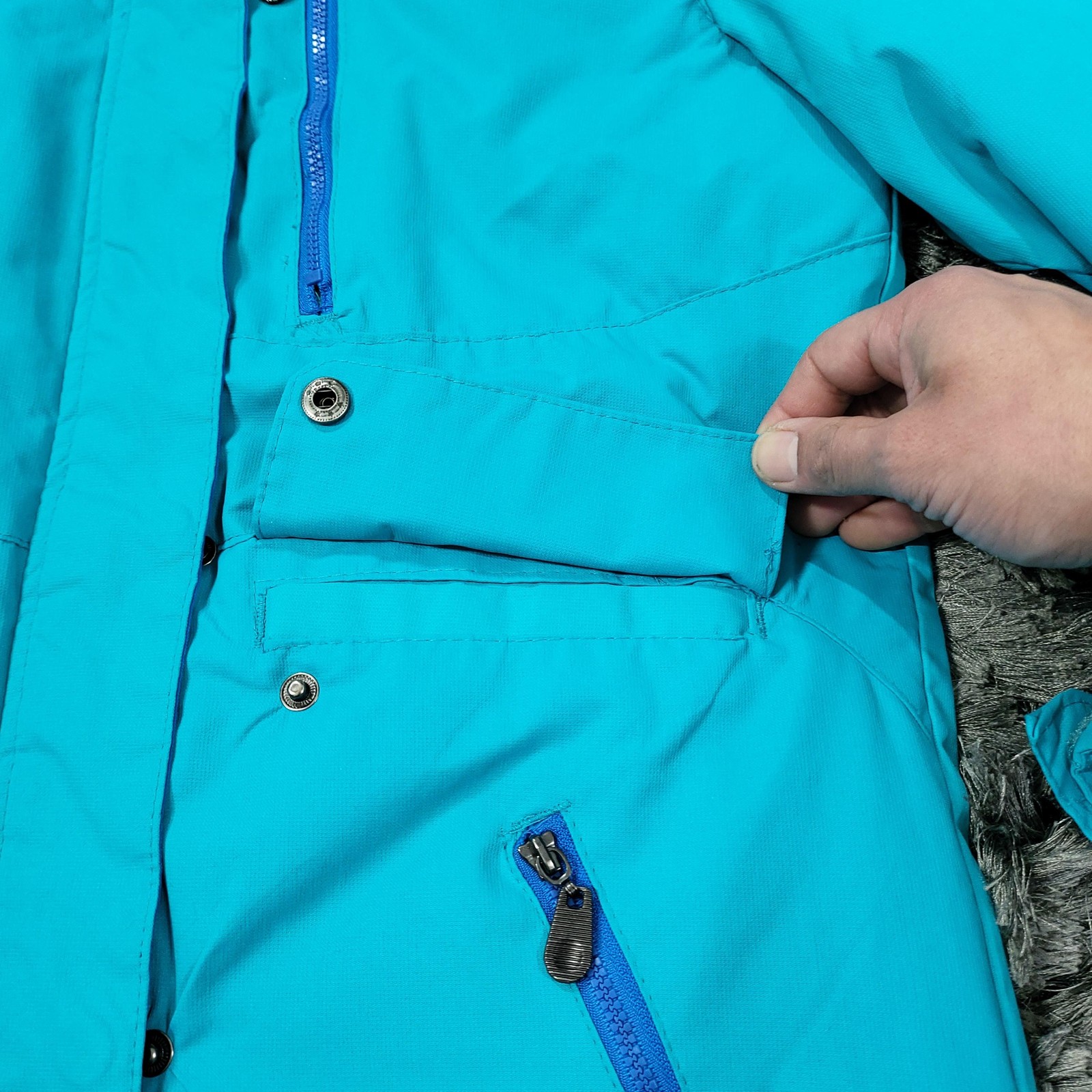 ARCTIX Jacket Teens Large Blue Hooded Insulated Ski Snowboard Winter Parka Logo