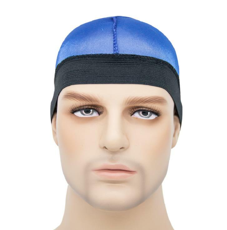 Solid Color Hip hop doorag Dome Wave Cap Stocking Caps Wide elastic band